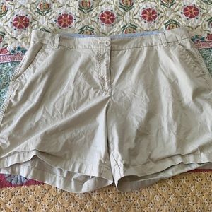 Crown and Ivy Women’s Khaki shorts. Size 18